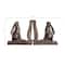 Hello Honey® Rustic Bronze Rabbit on Book Bookends Set